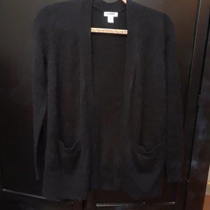 Old Navy Black Open Front Cardigan XS